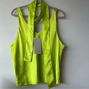 NWT Windfang Tank Top Neon The Empower Satin Cami Adjustable Straps